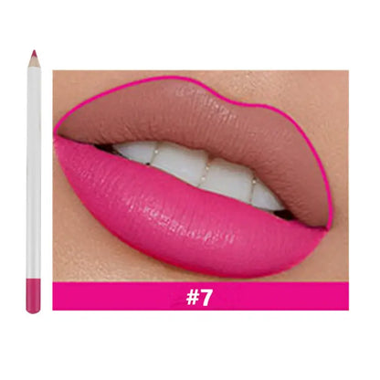 25 color matte lip liner lip color pencil white high pigmented