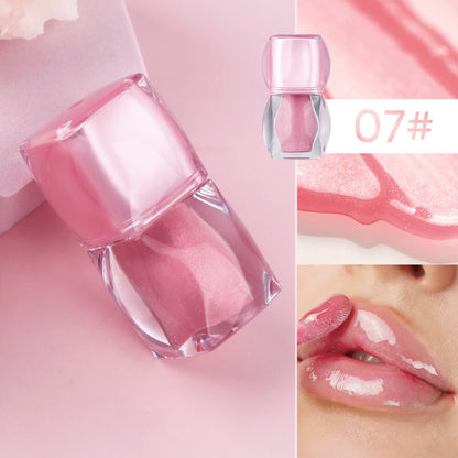 7-Color Shimmer Lip Gloss Metallic Lip Glaze Moisturizing High Pigment Vegan