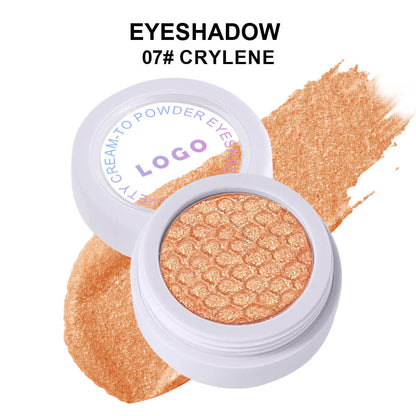 20-Color Single Eyeshadow Fine Shimmer Duochrome Glitter Pearlescent Vegan