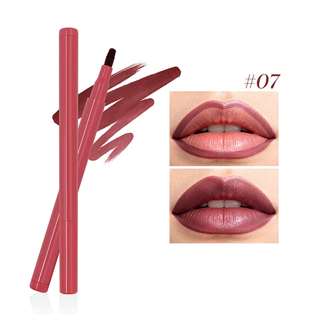 8-color Flocking Matte Liquid Lipstick Pen Cotton Tip Lip Liner Long-lasting
