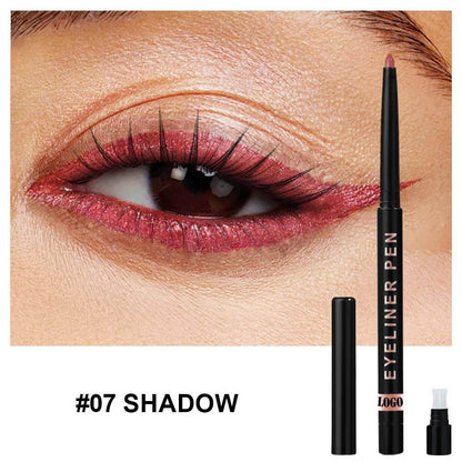 24-Color Eyeliner Gel Matte & Shimmer Waterproof High Pigmented Long-Lasting