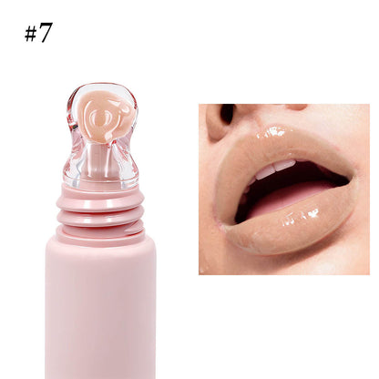 24 Color Peptide Lip Gloss Moisturizing Hydrating Lip Cream Squeeze Tube