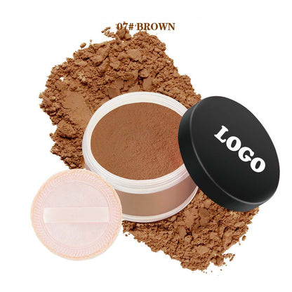 14-Shade Loose Setting Powder With Puff Waterproof Oil-Control Long-Lasting