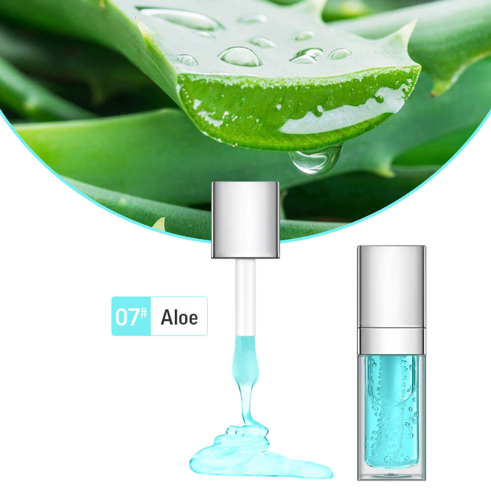 48 Colors Lip Oil Fruit Lip Gloss Lip Plumping Oil Vegan Moisturizing Silver-Plated Tube
