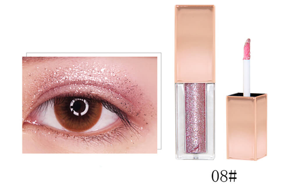 Sombra de ojos líquida de 14 colores de alto pigmento