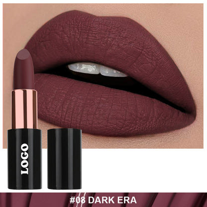 24 Color Matte Lipstick Nude No Dry Lips High Pigment Waterproof Magnetic Tube
