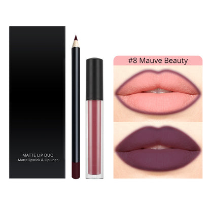 30 Color Liquid Lipstick Lip Liner Set Matte Lipstick Kit Long Lasting Waterproof