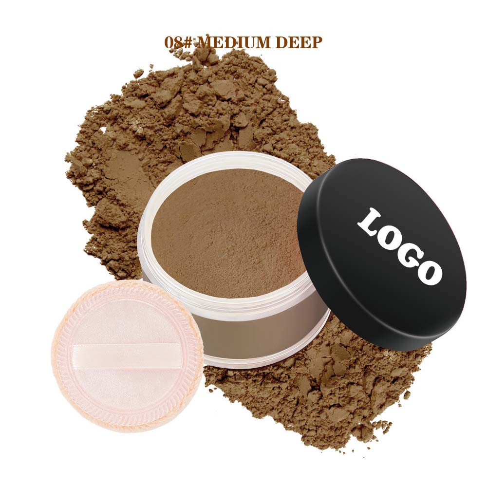 14-Shade Loose Setting Powder With Puff Waterproof Oil-Control Long-Lasting