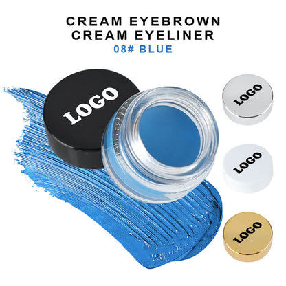 13-Color Eyeliner Gel Cream Waterproof Eyebrow Gel Long-Lasting Private Label