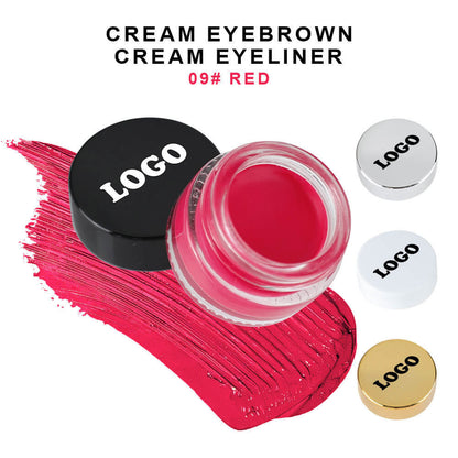 13-Color Eyeliner Gel Cream Waterproof Eyebrow Gel Long-Lasting Private Label