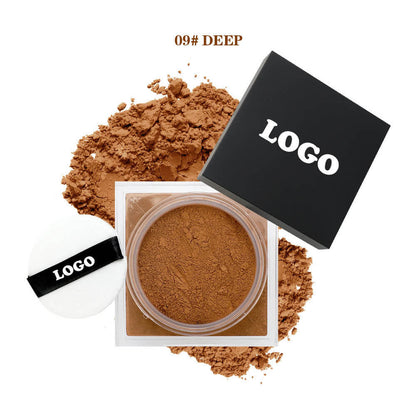 14-Shade Loose Setting Powder With Puff Oil-Control Long-Lasting Waterproof