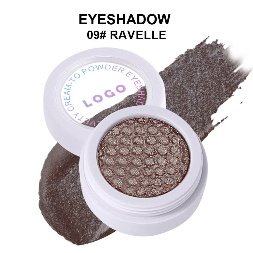20-Color Single Eyeshadow Fine Shimmer Duochrome Glitter Pearlescent Vegan
