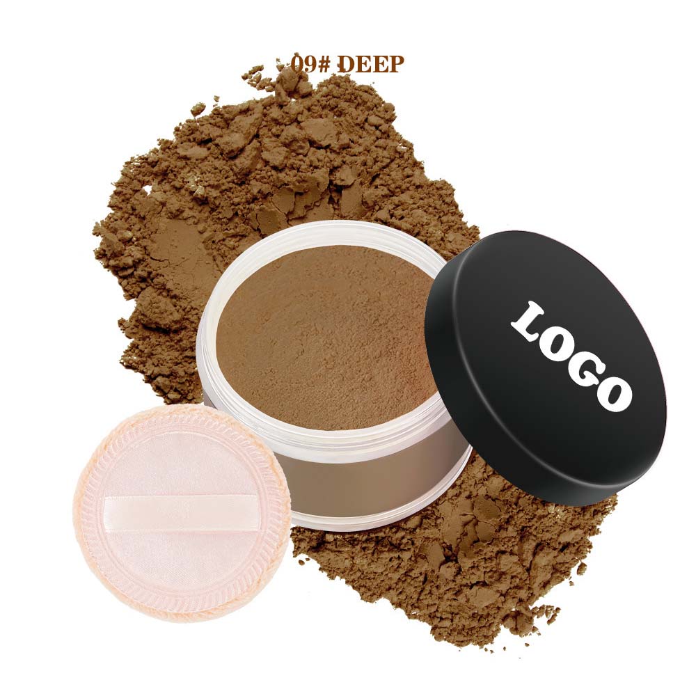 14-Shade Loose Setting Powder With Puff Waterproof Oil-Control Long-Lasting
