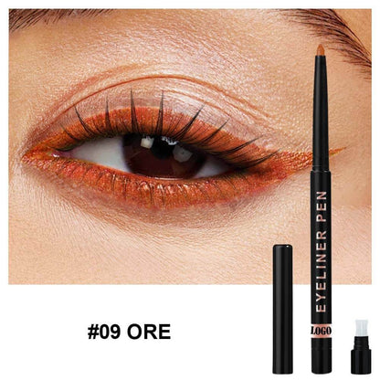 24-Color Eyeliner Gel Matte & Shimmer Waterproof High Pigmented Long-Lasting