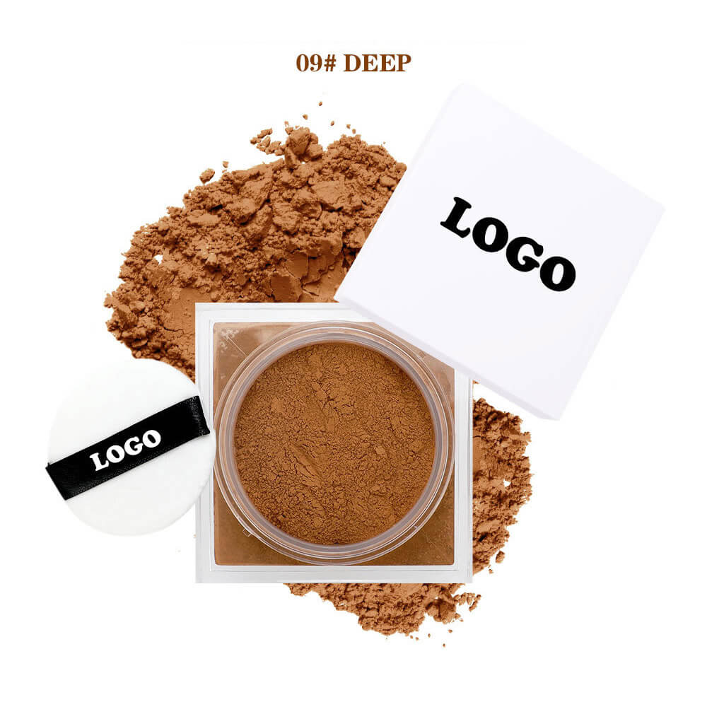 14-Shade Loose Setting Powder With Puff Oil-Control Waterproof Long-Lasting