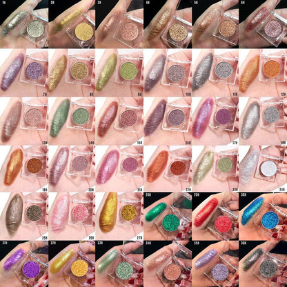 36-Color Chameleon Eyeshadow Powder Metallic Highlighter Vegan 26mm