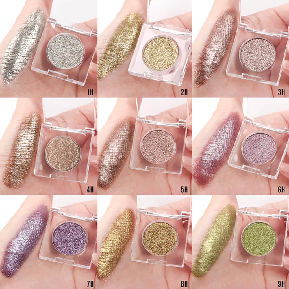 36-Color Chameleon Eyeshadow Powder Metallic Highlighter Vegan 26mm