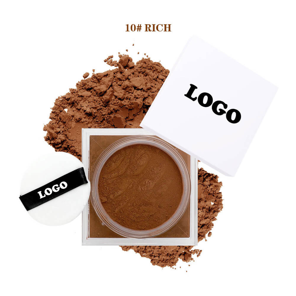 14-Shade Loose Setting Powder With Puff Oil-Control Waterproof Long-Lasting