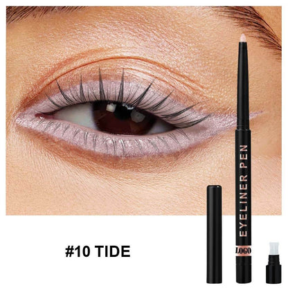 24-Color Eyeliner Gel Matte & Shimmer Waterproof High Pigmented Long-Lasting