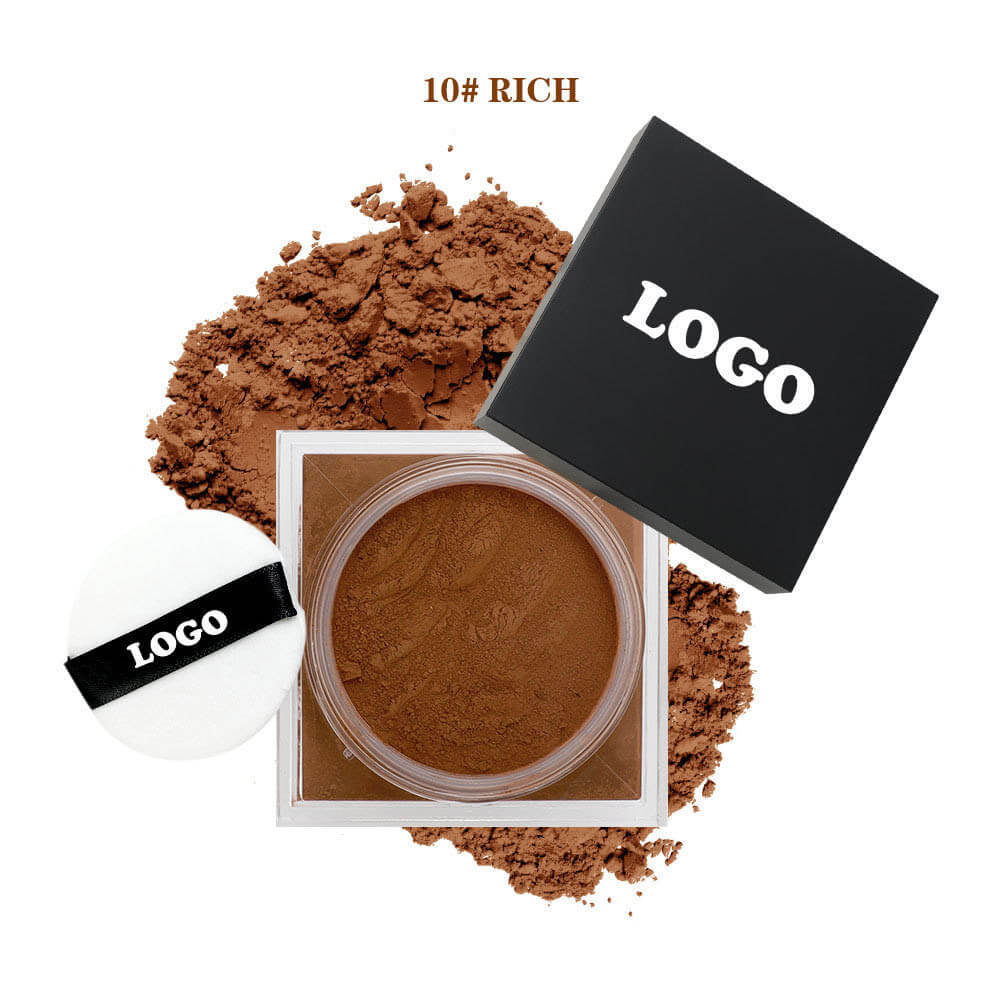 14-Shade Loose Setting Powder With Puff Oil-Control Long-Lasting Waterproof