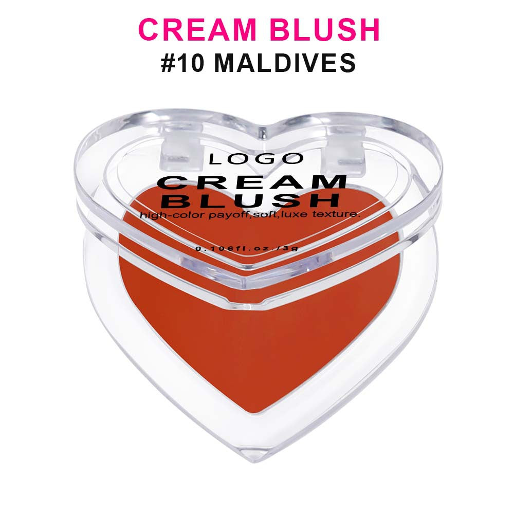 13-Color Cream Blush Palette Multi-Use Long-Lasting High-Pigment Blushes Vegan