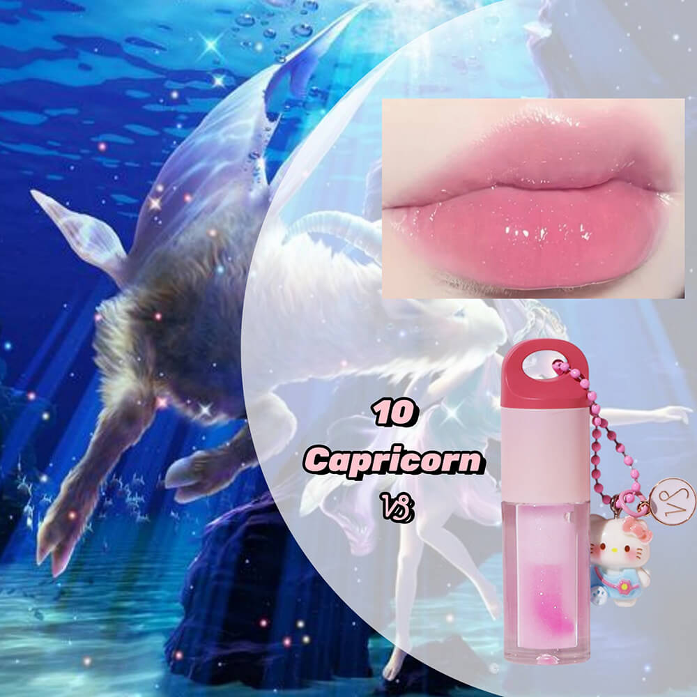 12 Magic Lip Oil Color-Changing Plumping Moisturizing Lip Gloss 12 Constellation Pendant