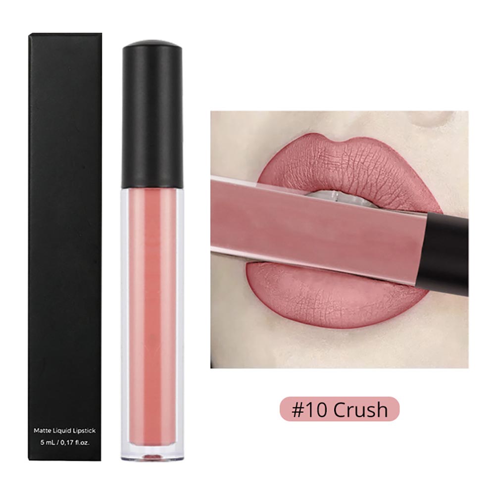 30-color Brown Matte Liquid Lipstick Nude Velvet Mist Lip Cream Cruelty-free