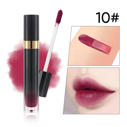 10-Shade Nude Lip Glaze High Pigmented Smudge-Proof Lip Tint Private Label
