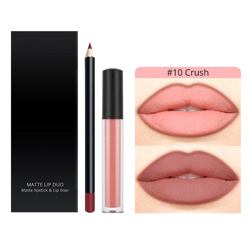 30 Color Liquid Lipstick Lip Liner Set Matte Lipstick Kit Long Lasting Waterproof