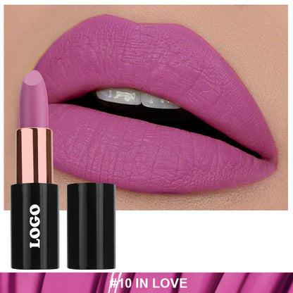 24 Color Matte Lipstick Nude No Dry Lips High Pigment Waterproof Magnetic Tube