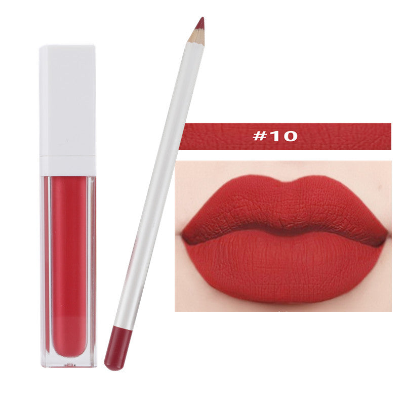 21 Color Liquid Lipstick & Lip Liner Set Matte Waterproof Long Lasting Vegan
