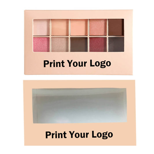 10 color nude eyeshadow palette powder with makeup brush vegan