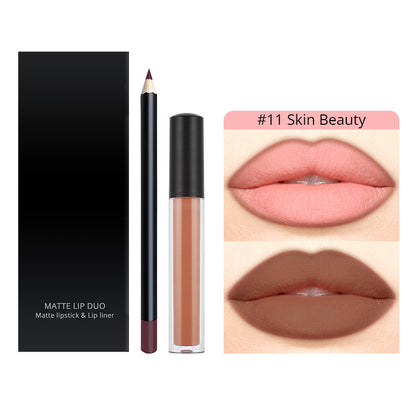 30 Color Liquid Lipstick Lip Liner Set Matte Lipstick Kit Long Lasting Waterproof