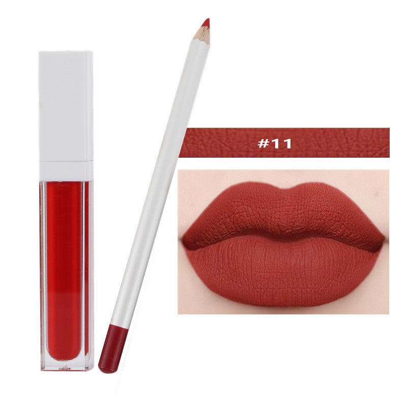21 Color Liquid Lipstick & Lip Liner Set Matte Waterproof Long Lasting Vegan