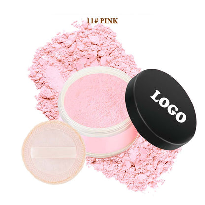 14-Shade Loose Setting Powder With Puff Waterproof Oil-Control Long-Lasting
