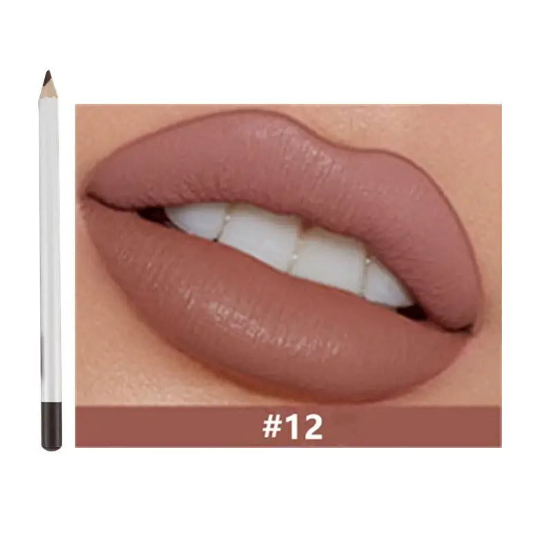 25 color matte lip liner lip color pencil white high pigmented