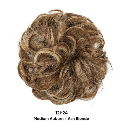 Curly hair buns wigs ball head wigs elastic hair buns flower