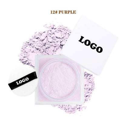 14-Shade Loose Setting Powder With Puff Oil-Control Waterproof Long-Lasting