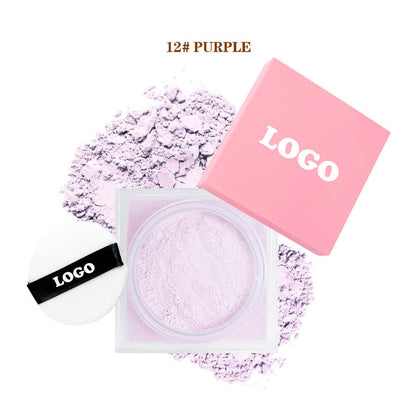 14-Shade Setting Loose Powder With Puff Long-Lasting Waterproof Oil-Control