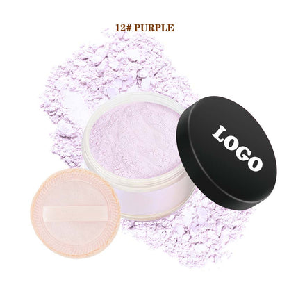 14-Shade Loose Setting Powder With Puff Waterproof Oil-Control Long-Lasting