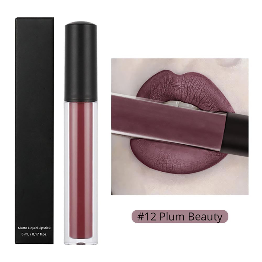 30-color Brown Matte Liquid Lipstick Nude Velvet Mist Lip Cream Cruelty-free