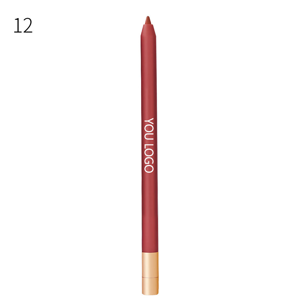 20 Color Matte Lip Liner high pigment Lip Line Pen Nude Long-Lasting Waterproof