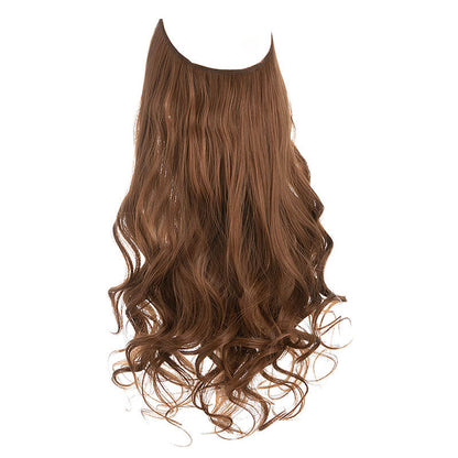 Women wigs hair extensions hair pieces fish line long curly chemical fiber