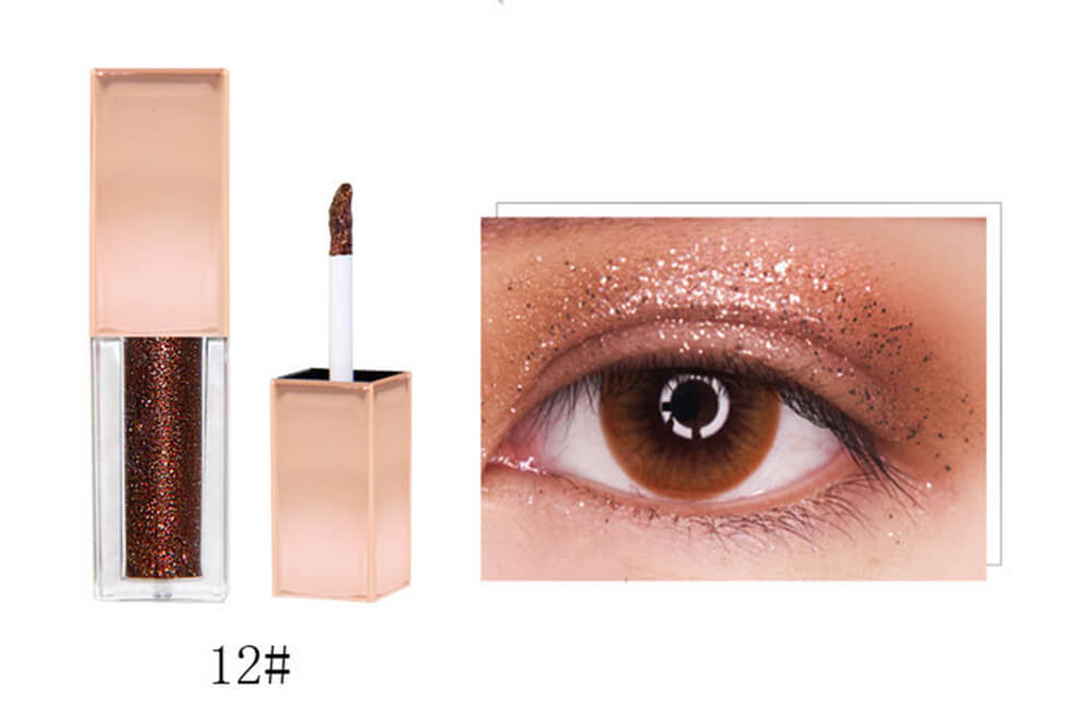 Sombra de ojos líquida de 14 colores de alto pigmento