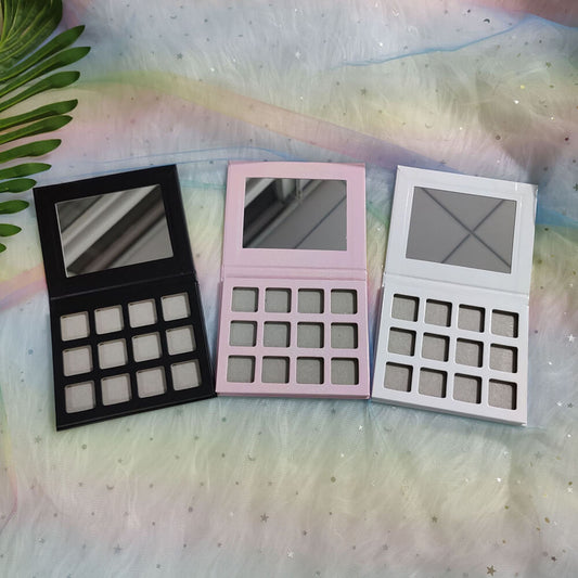 12 color DIY eyeshadow palette square color 22mm high pigmented waterproof