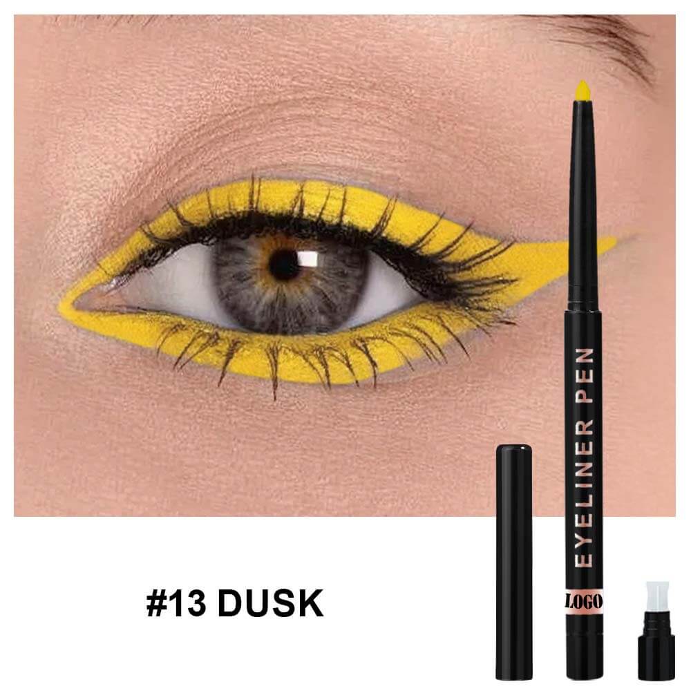 24-Color Eyeliner Gel Matte & Shimmer Waterproof High Pigmented Long-Lasting