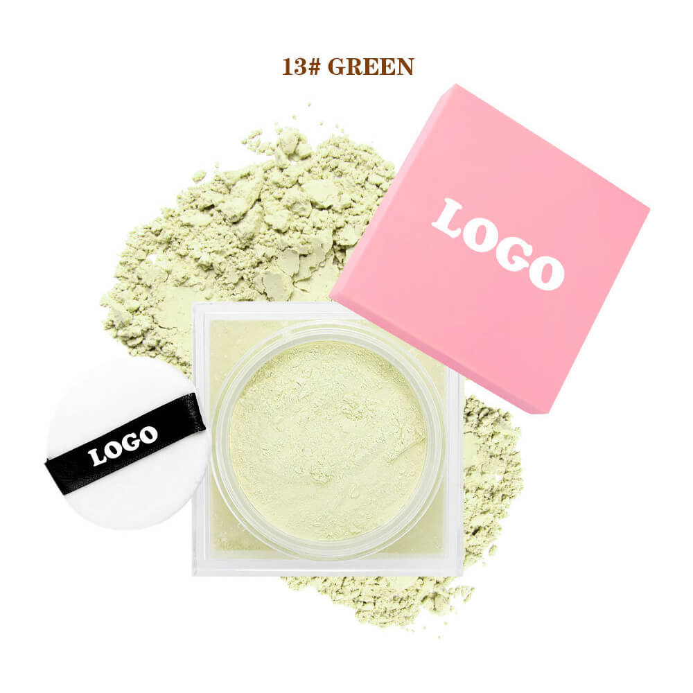14-Shade Setting Loose Powder With Puff Long-Lasting Waterproof Oil-Control