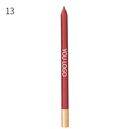 20 Color Matte Lip Liner high pigment Lip Line Pen Nude Long-Lasting Waterproof