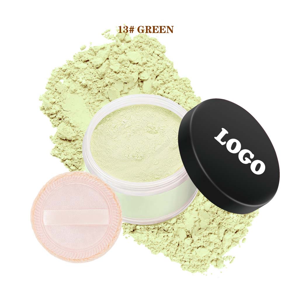 14-Shade Loose Setting Powder With Puff Waterproof Oil-Control Long-Lasting