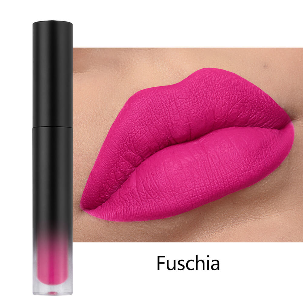 34-Color Matte Liquid Lipstick Non-Stick Transfer-Proof Long Lasting